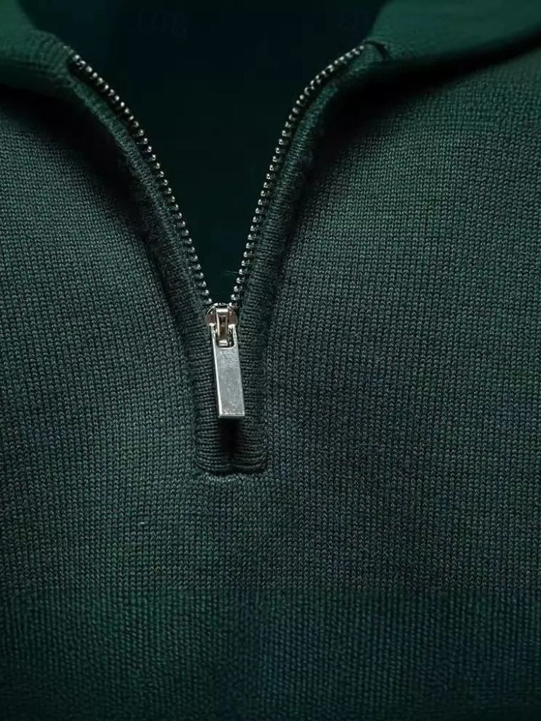 Orin  Essential Quarter-Zip Jumper Sweater