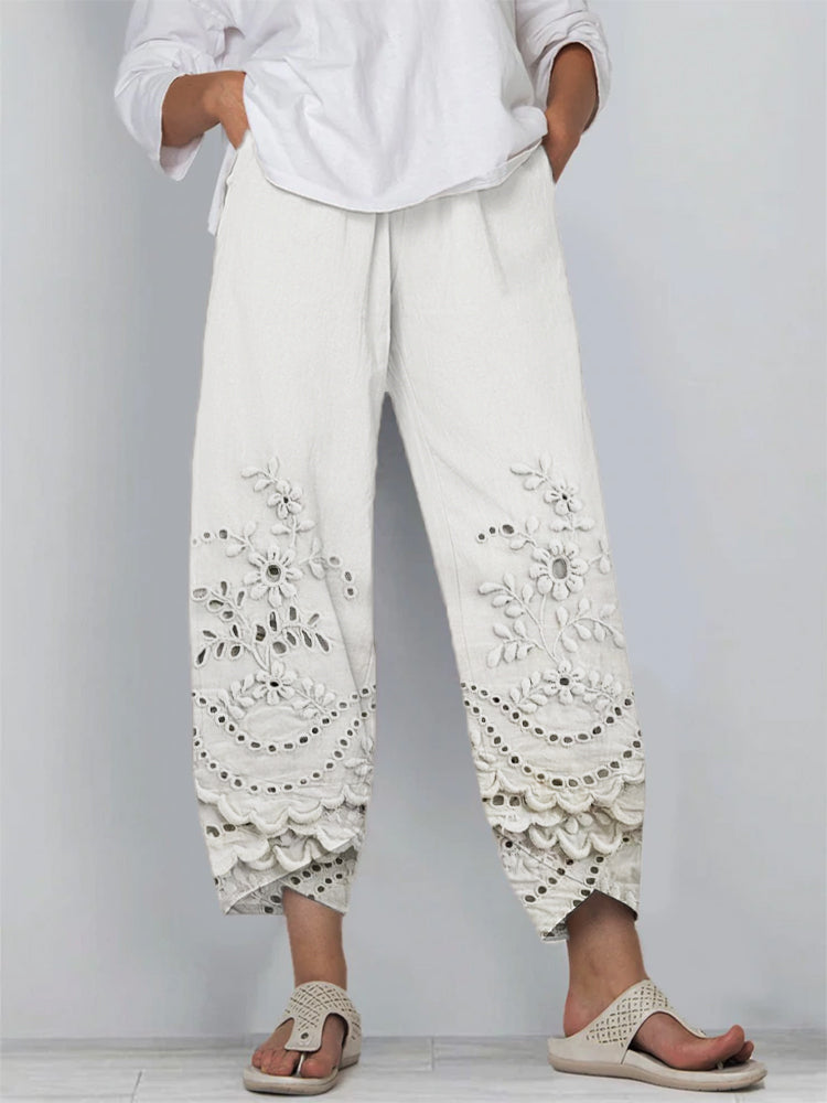Winslet  Printed Lace Pants