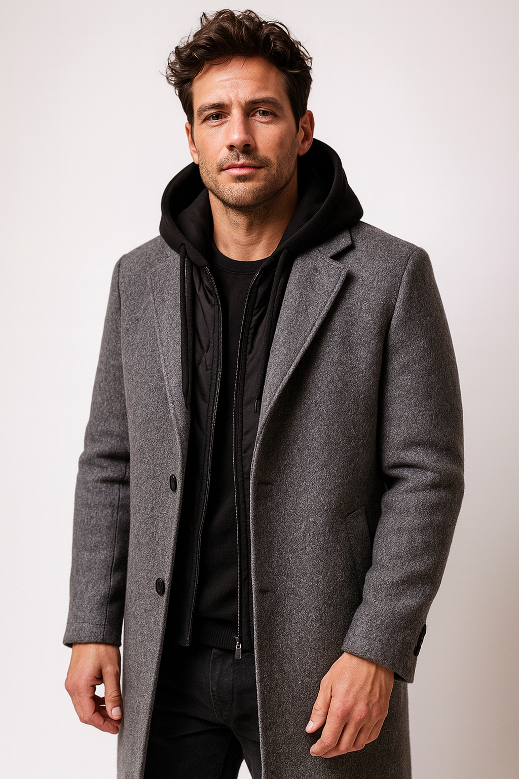 Refined Winter Overcoat Essential