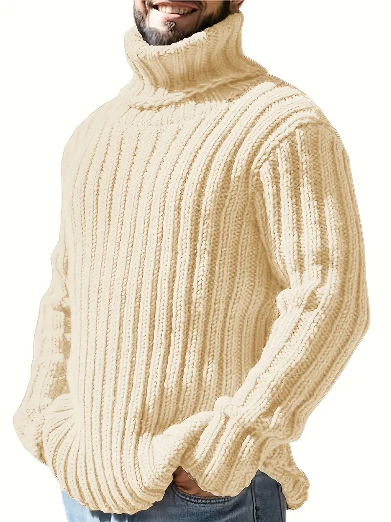 Lysander | Refined Ribbed High-Neck Sweater