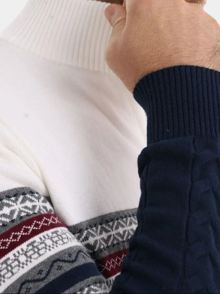 Finnian | Half Zip Knit Pullover Sweater