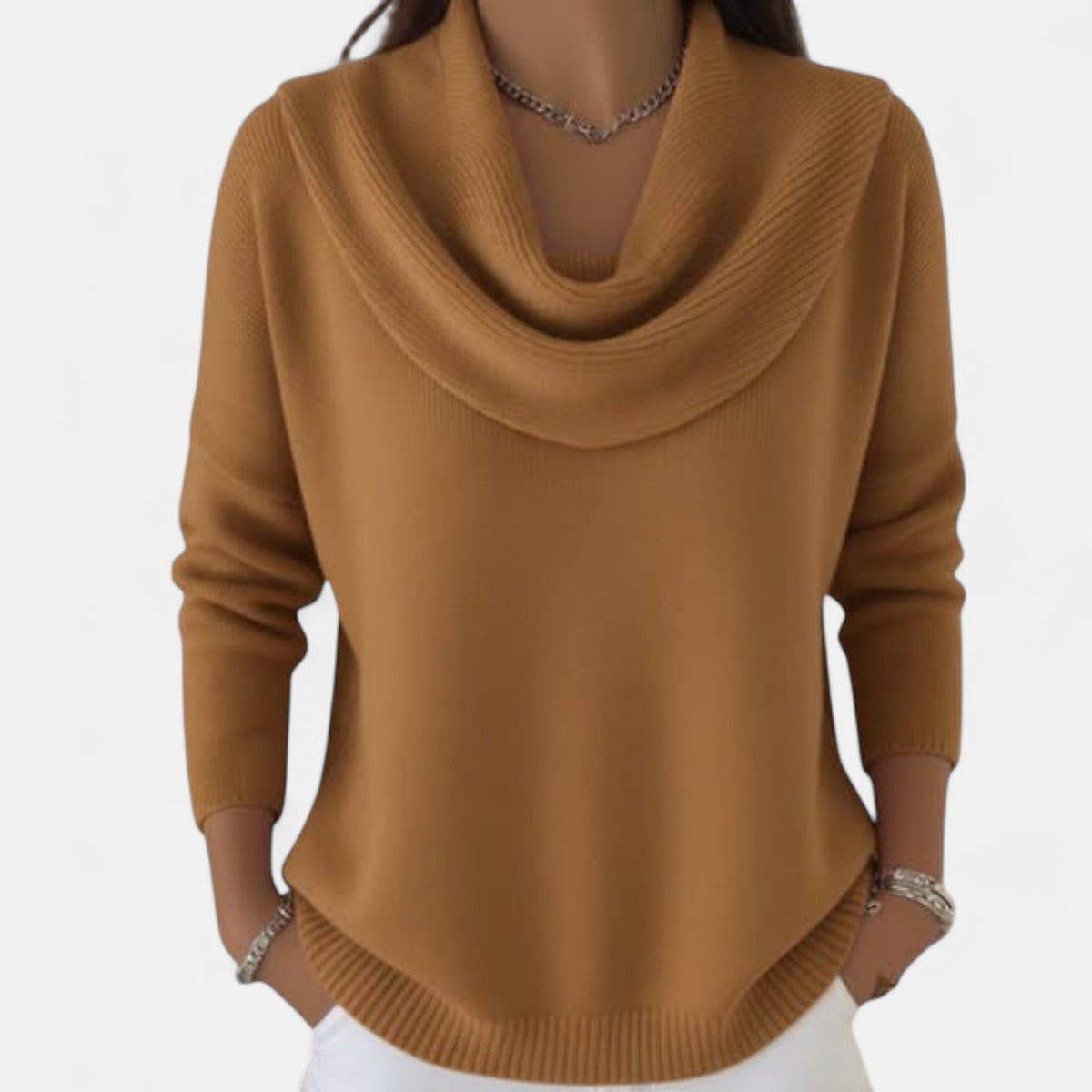 Elise | Refined Cowl Neck Knit