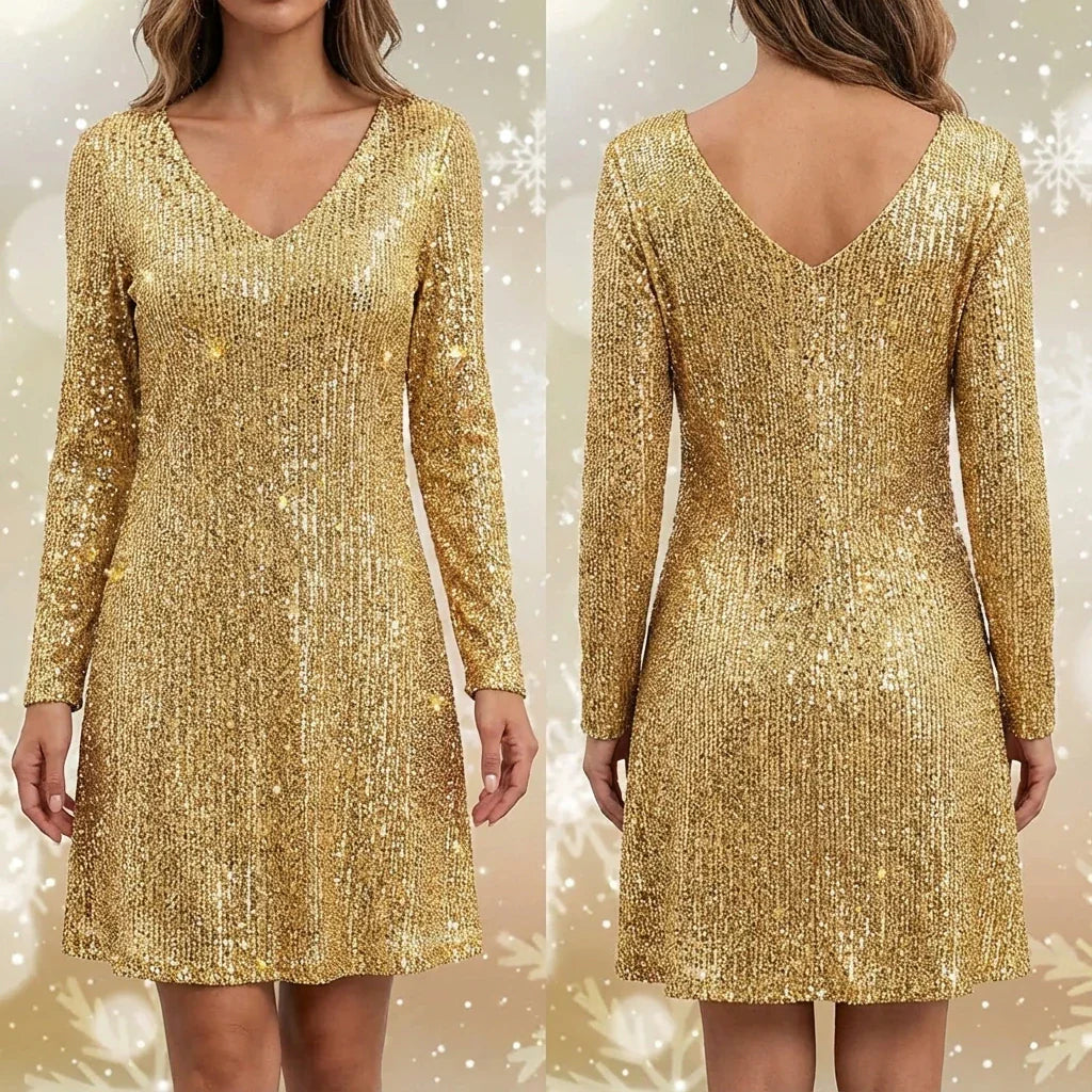 Aveline | Festive Sequin Mini Dress