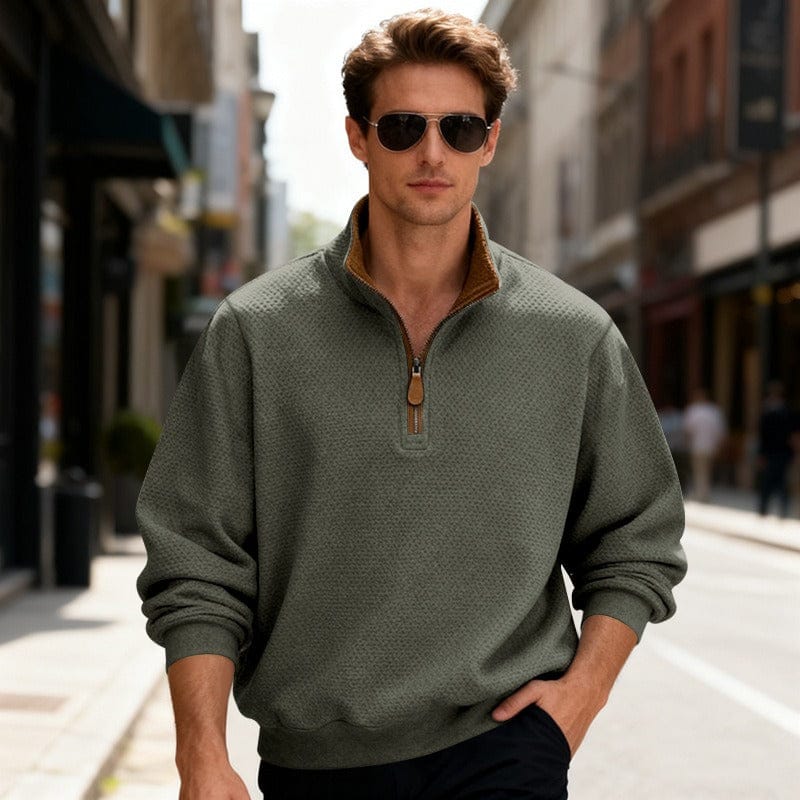 Grounded Waffle Knit Pullover