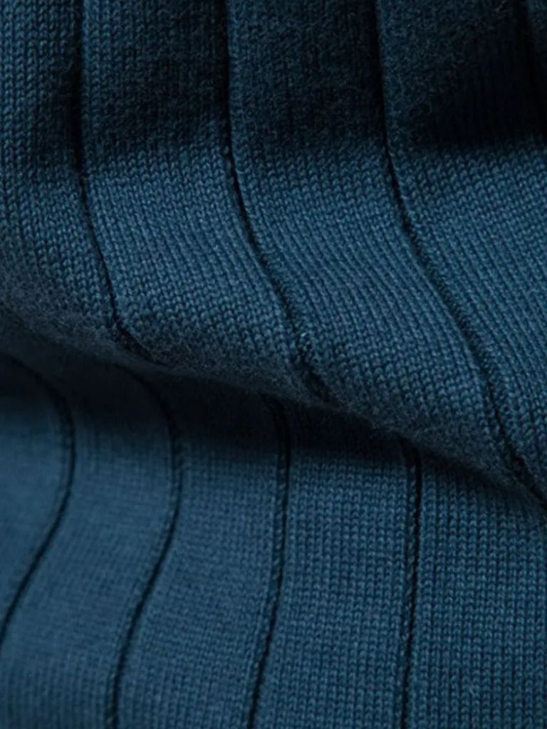 Dorian | Knit Zipper Jacquard Solid Color Cardigan Sweater