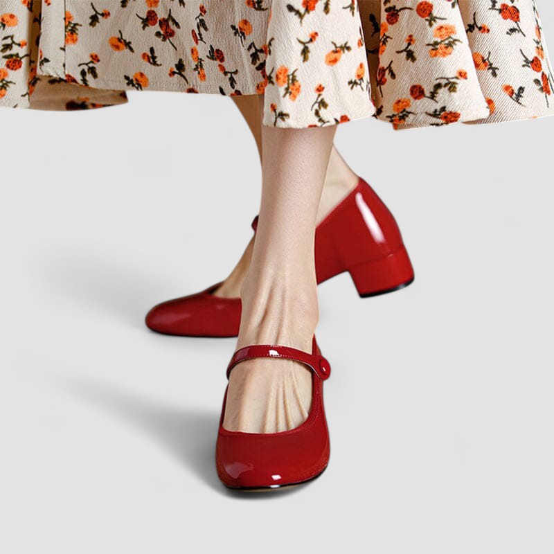 Lena | Comfortable Low Heel Mary Jane