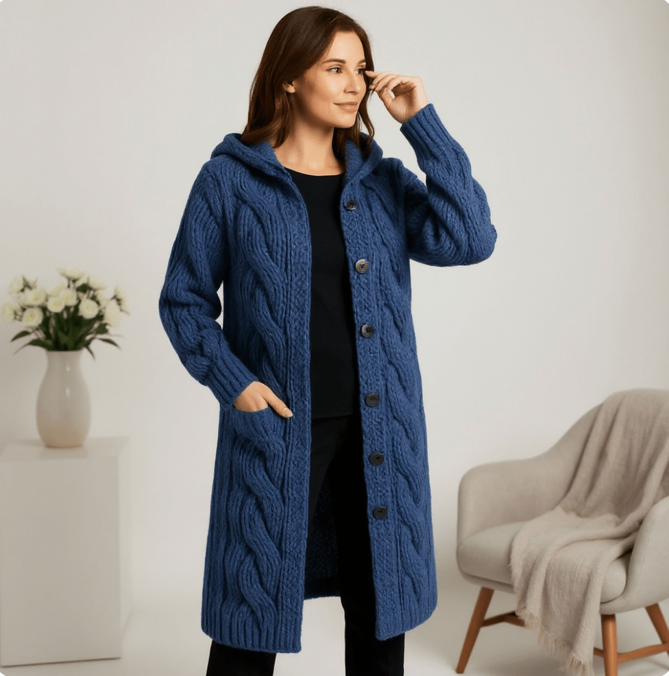 Serenity | Elegant Long Knit Coat
