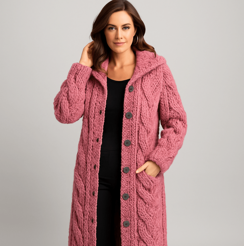 Serenity | Elegant Long Knit Coat