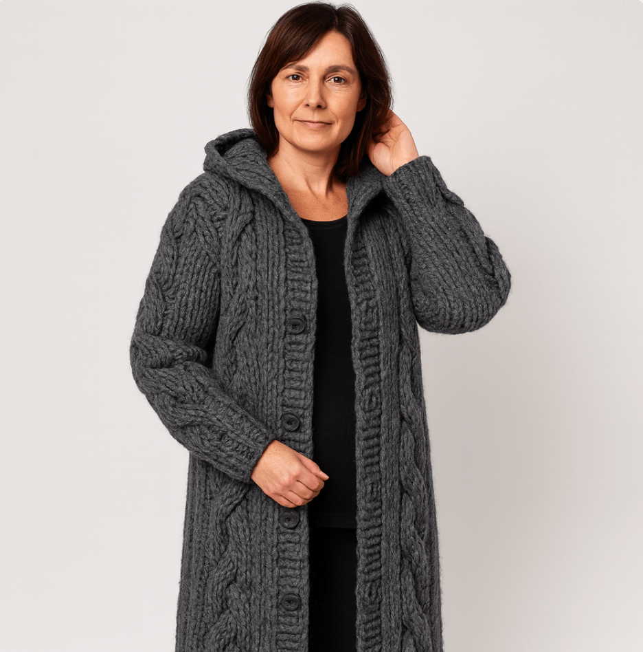 Serenity | Elegant Long Knit Coat