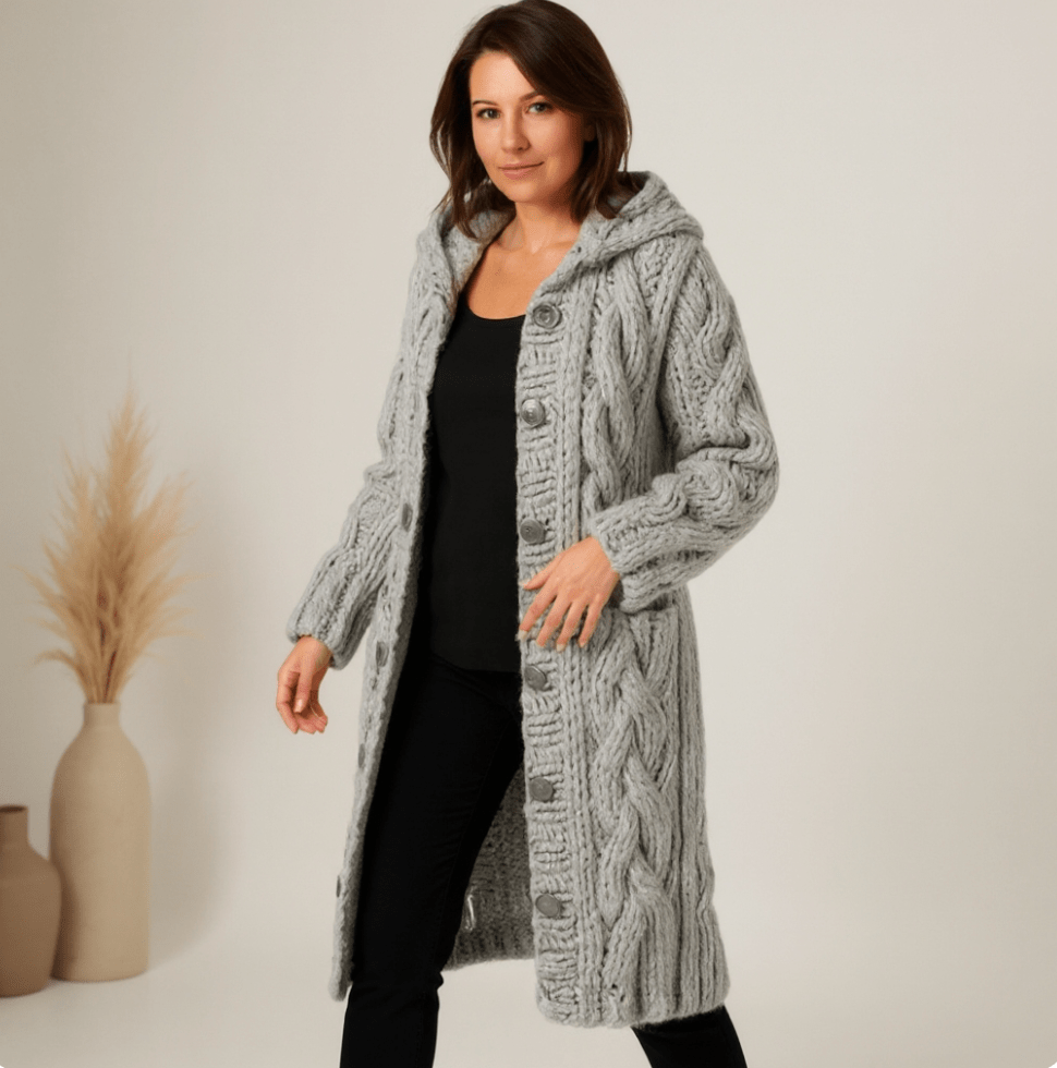 Serenity | Elegant Long Knit Coat