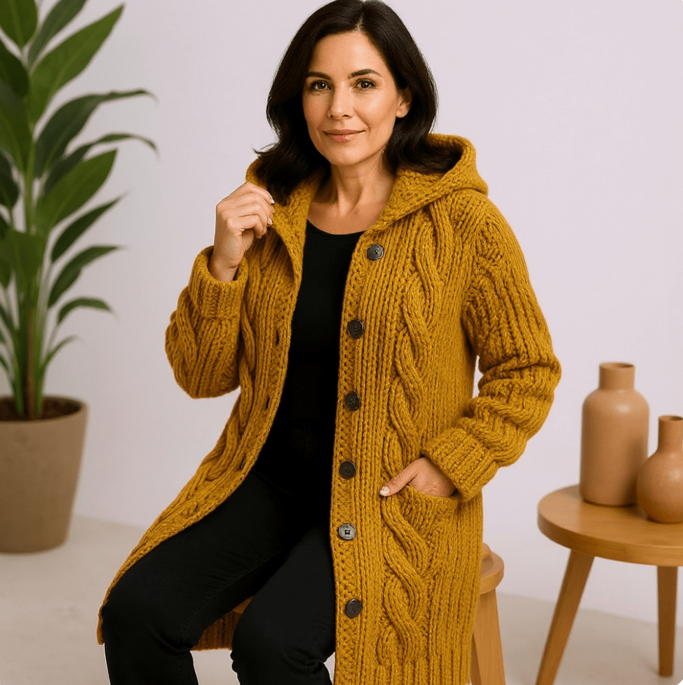Serenity | Elegant Long Knit Coat