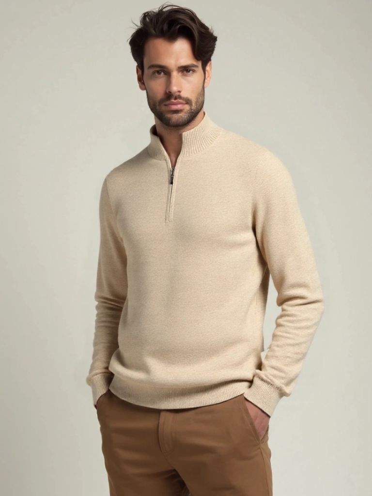 Merino |  Half Zip Sweater