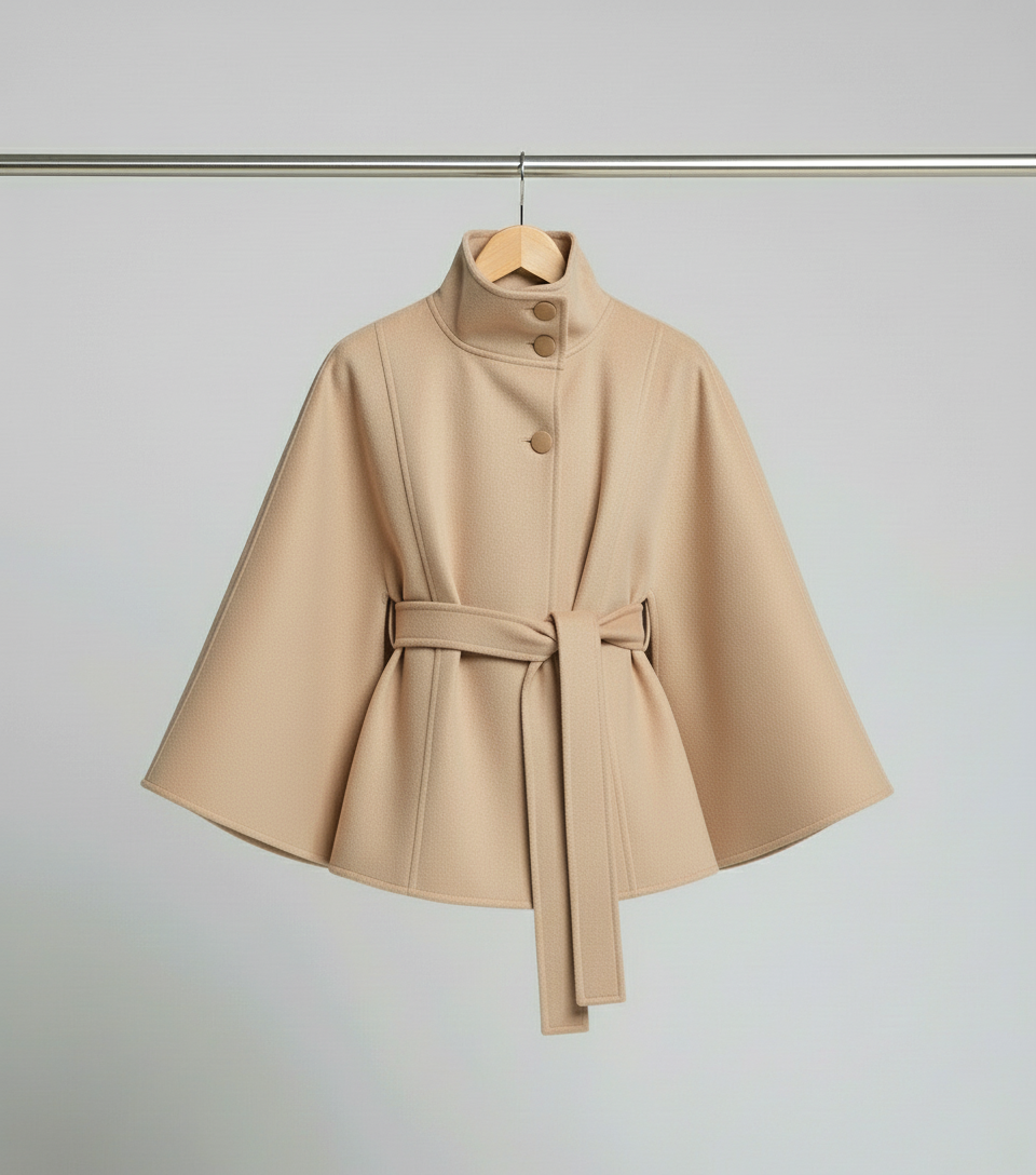 Matteo | Timeless Fluid Silhouette Cape Coat