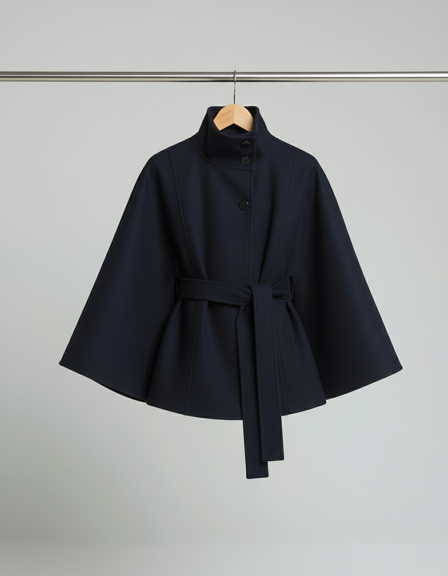Matteo | Timeless Fluid Silhouette Cape Coat