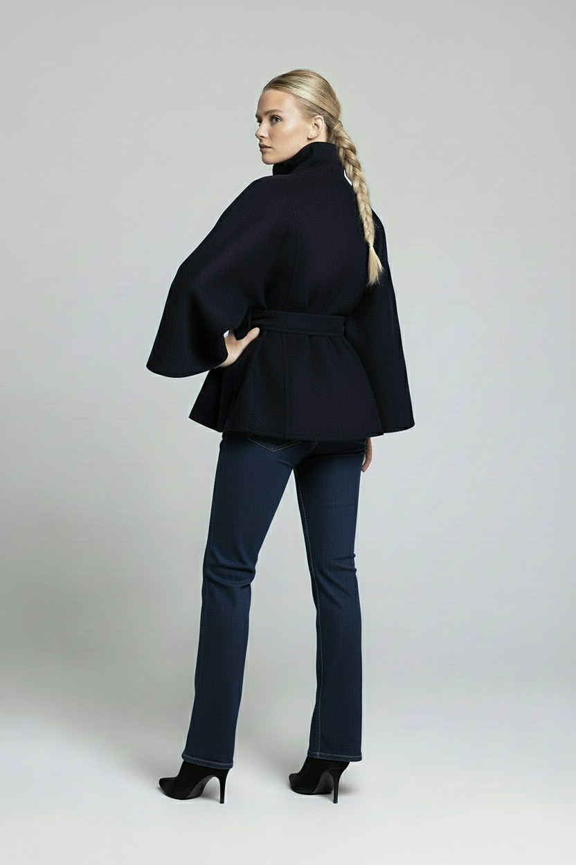 Matteo | Timeless Fluid Silhouette Cape Coat