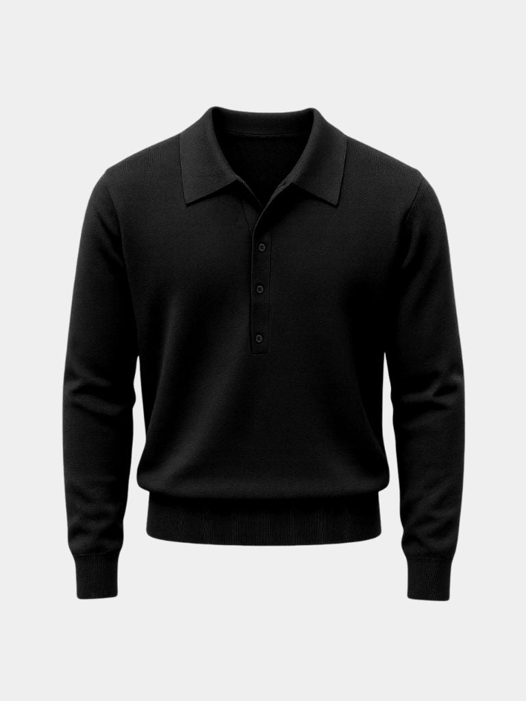 Garrick | Old Money Knit Polo Pullove