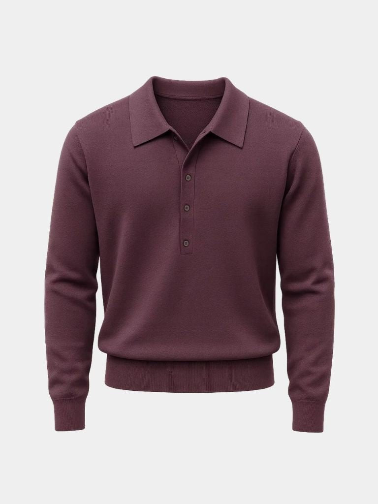 Garrick | Old Money Knit Polo Pullove