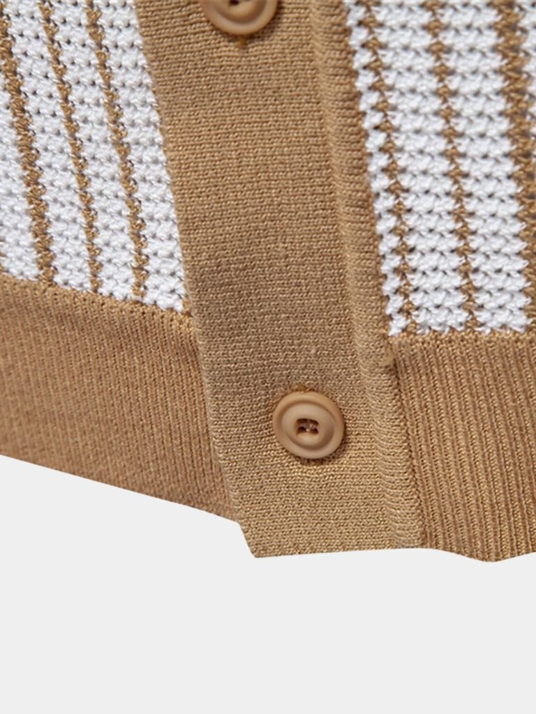 Refined Stripe Knit Polo