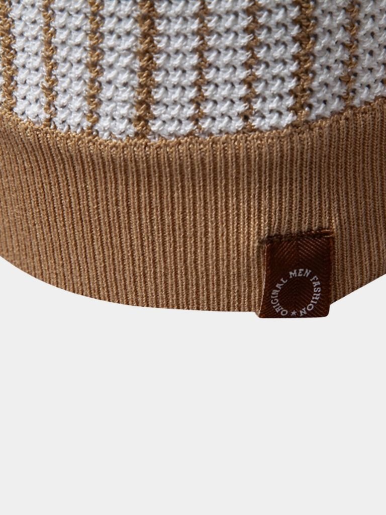 Refined Stripe Knit Polo