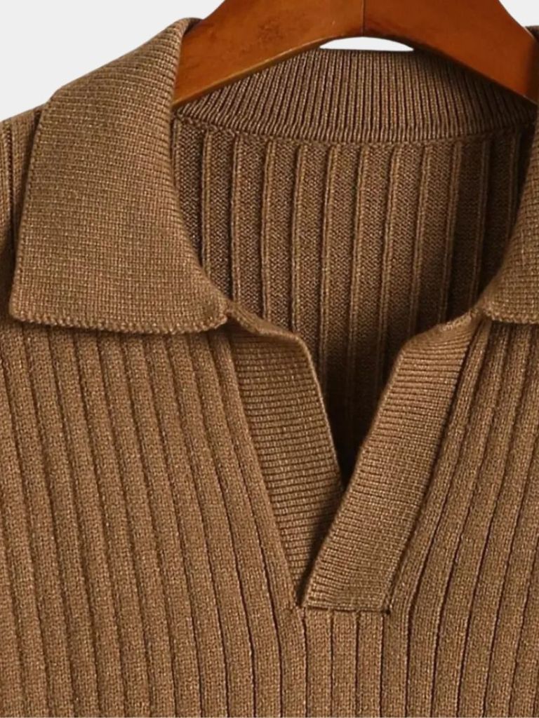 Breccan |  Polo Sweater Ribbed