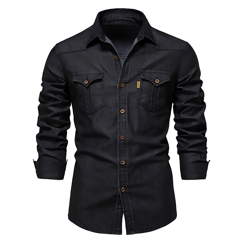 Nathaniel | Smart Cotton Denim Shirt
